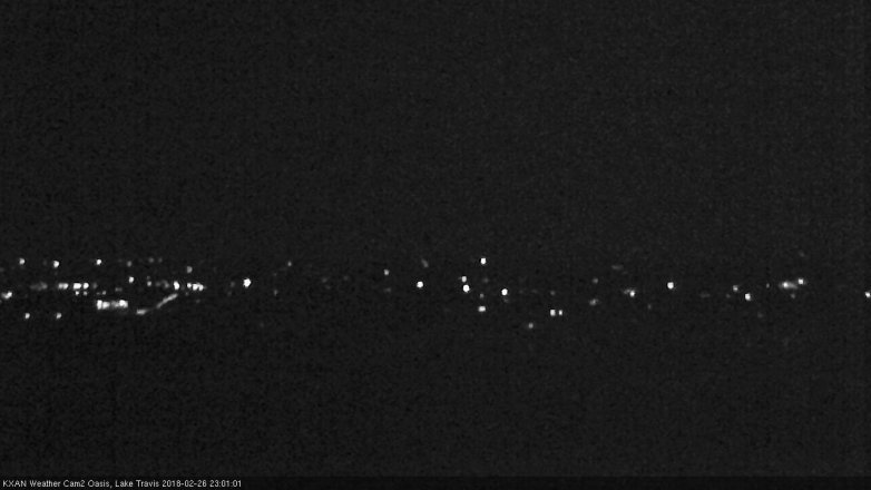 Lake Travis webcam, February 26, 2018 10:10 PM CT
