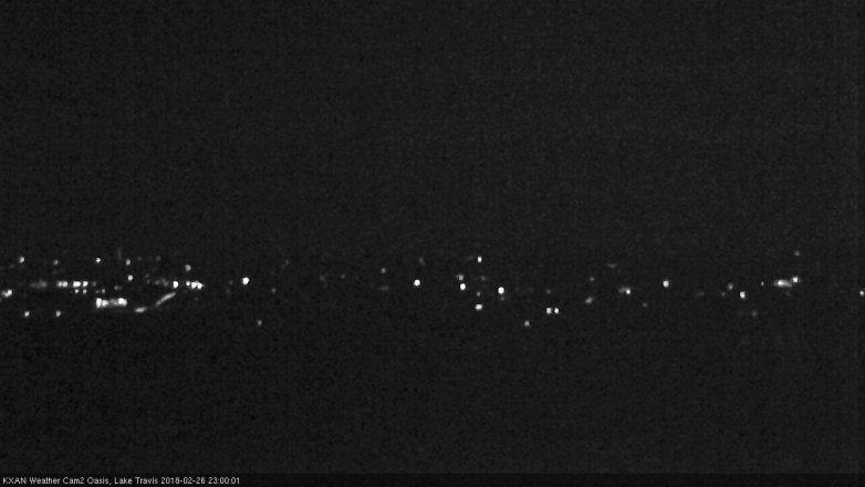 Lake Travis webcam, February 26, 2018 10:15 PM CT