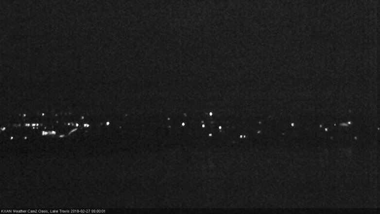 Lake Travis webcam, February 26, 2018 11:05 PM CT