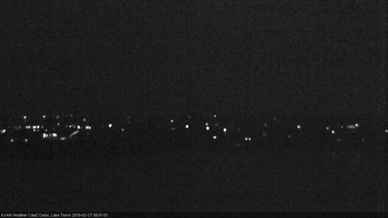 Lake Travis webcam, February 26, 2018 11:20 PM CT