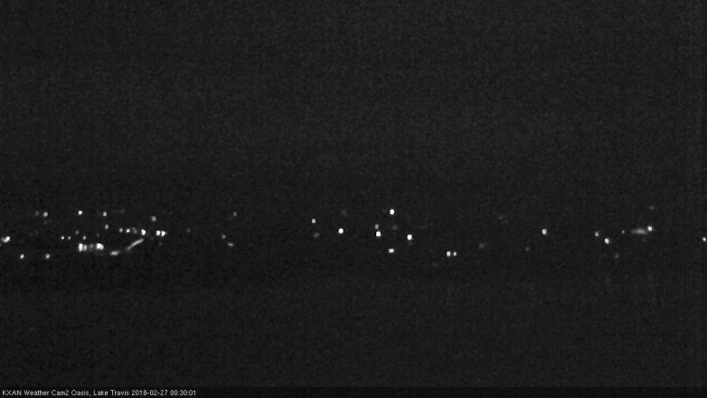 Lake Travis webcam, February 26, 2018 11:40 PM CT