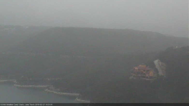 Lake Travis webcam, February 27, 2018 9:45 AM CT