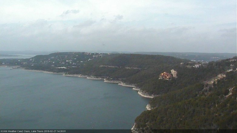 Lake Travis webcam, February 27, 2018 1:45 PM CT
