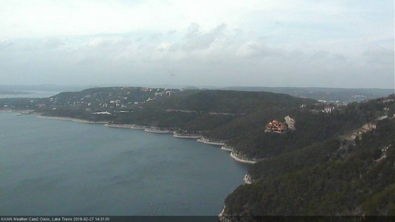 Lake Travis webcam, February 27, 2018 1:55 PM CT