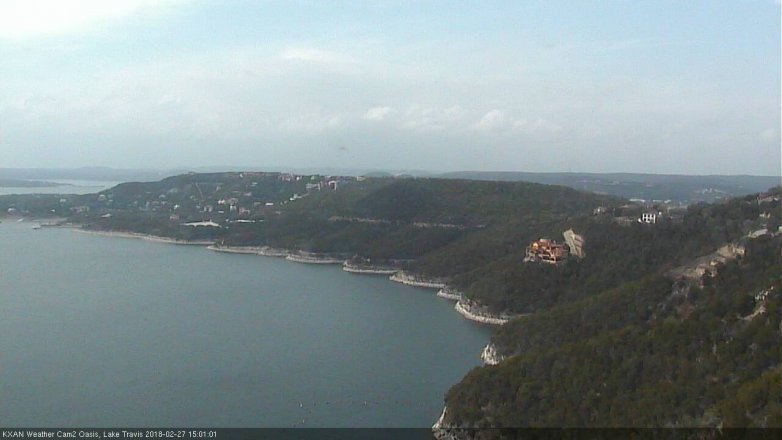 Lake Travis webcam, February 27, 2018 2:10 PM CT