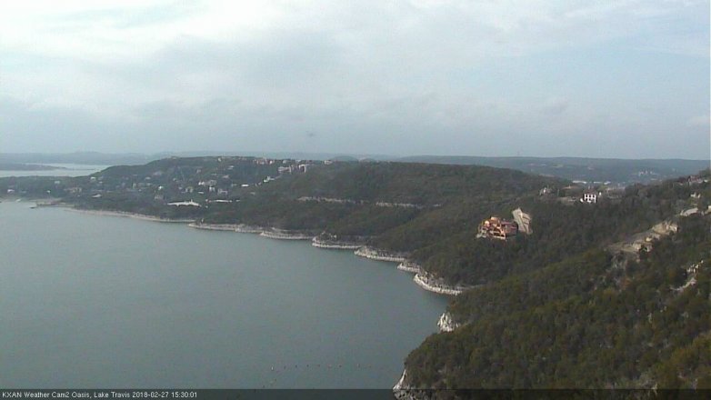 Lake Travis webcam, February 27, 2018 2:40 PM CT