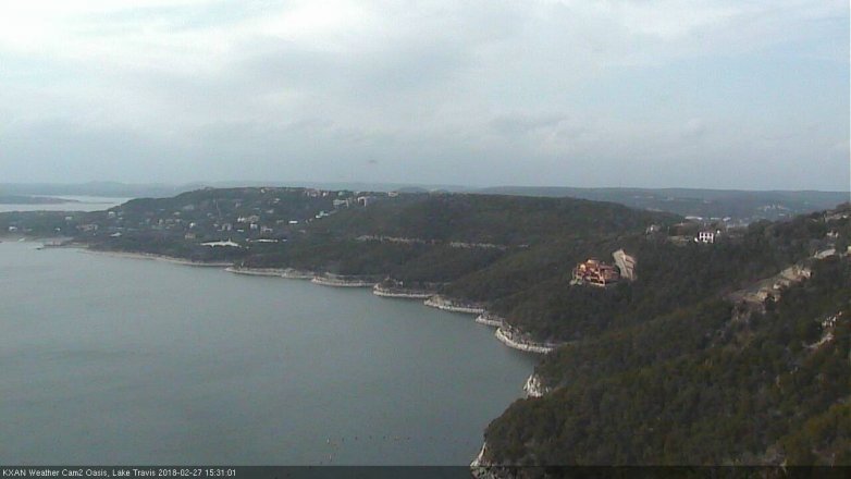 Lake Travis webcam, February 27, 2018 3:00 PM CT