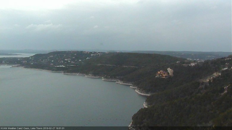 Lake Travis webcam, February 27, 2018 3:20 PM CT