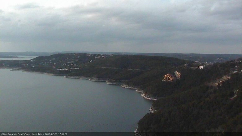 Lake Travis webcam, February 27, 2018 4:10 PM CT