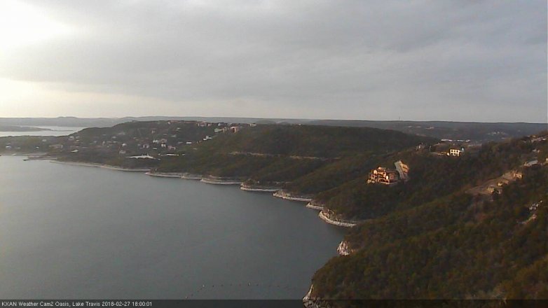 Lake Travis webcam, February 27, 2018 5:05 PM CT