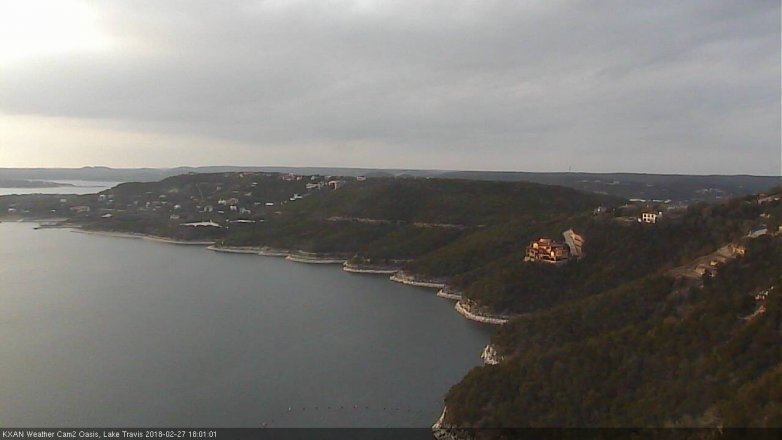 Lake Travis webcam, February 27, 2018 5:20 PM CT