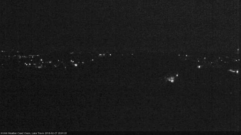 Lake Travis webcam, February 27, 2018 7:20 PM CT