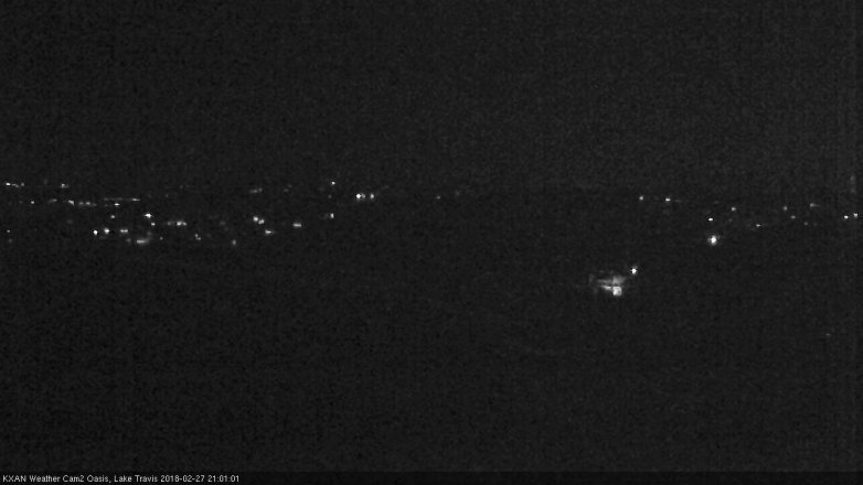 Lake Travis webcam, February 27, 2018 8:25 PM CT