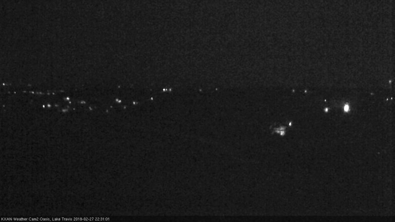 Lake Travis webcam, February 27, 2018 9:55 PM CT