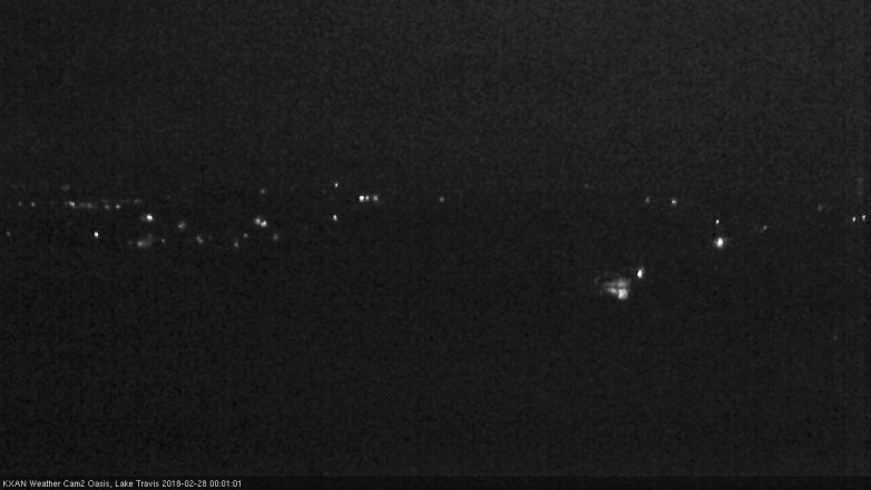 Lake Travis webcam, February 27, 2018 11:05 PM CT