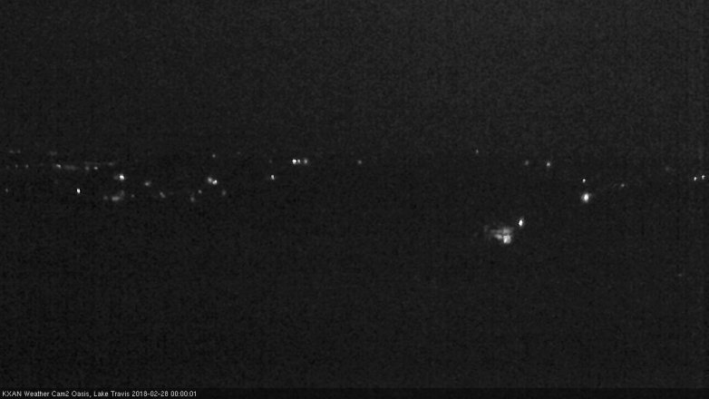 Lake Travis webcam, February 27, 2018 11:30 PM CT
