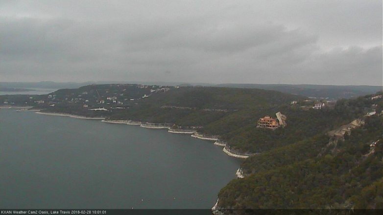 Lake Travis webcam, February 28, 2018 9:05 AM CT