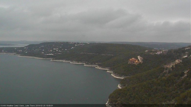 Lake Travis webcam, February 28, 2018 9:20 AM CT