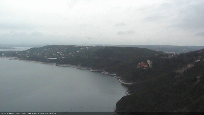 Lake Travis webcam, February 28, 2018 9:45 AM CT