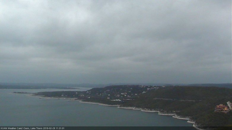 Lake Travis webcam, February 28, 2018 10:35 AM CT