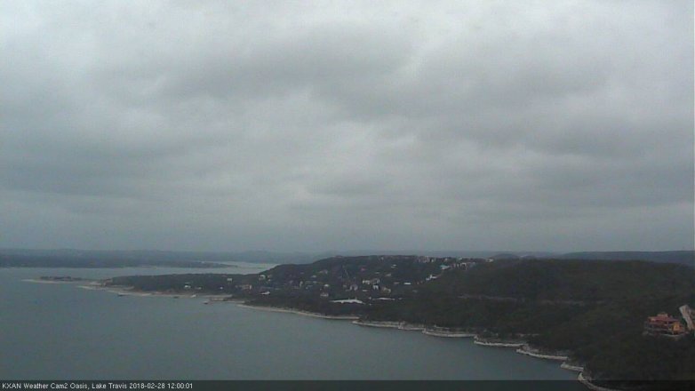 Lake Travis webcam, February 28, 2018 11:05 AM CT