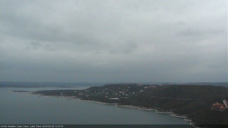 Lake Travis webcam, February 28, 2018 11:50 AM CT