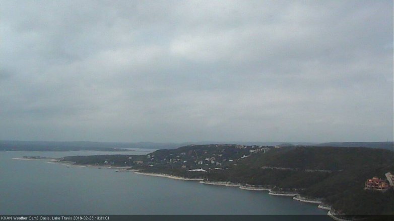Lake Travis webcam, February 28, 2018 12:35 PM CT