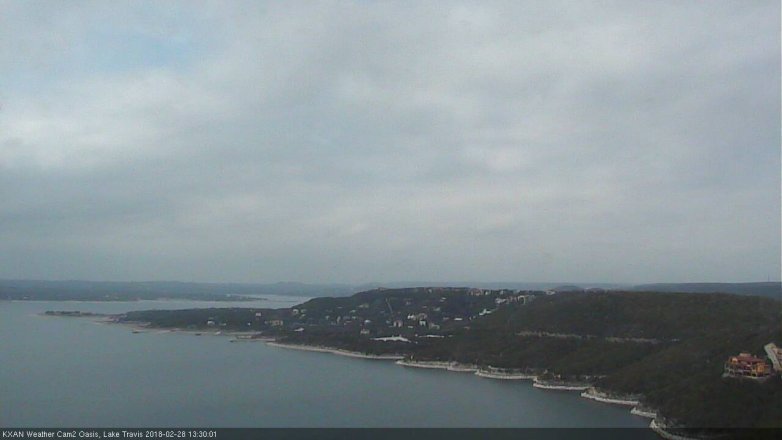 Lake Travis webcam, February 28, 2018 1:00 PM CT