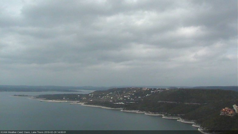 Lake Travis webcam, February 28, 2018 1:30 PM CT