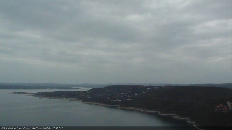 Lake Travis webcam, February 28, 2018 2:40 PM CT