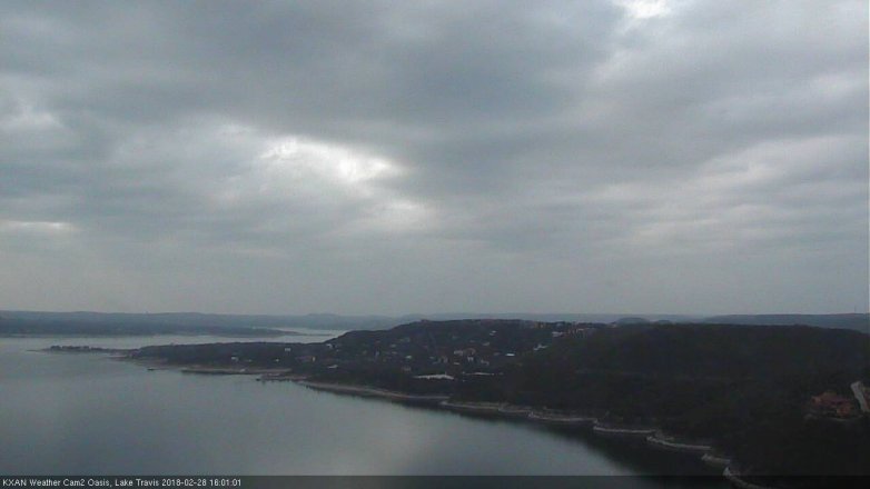 Lake Travis webcam, February 28, 2018 3:05 PM CT