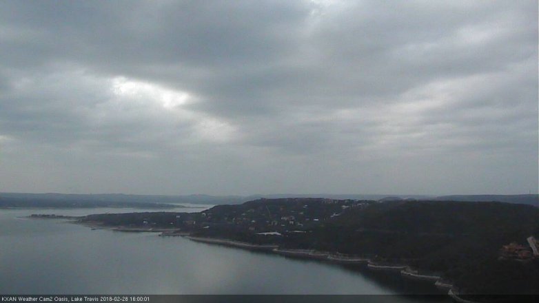 Lake Travis webcam, February 28, 2018 3:30 PM CT