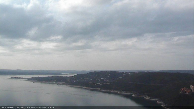 Lake Travis webcam, February 28, 2018 3:35 PM CT