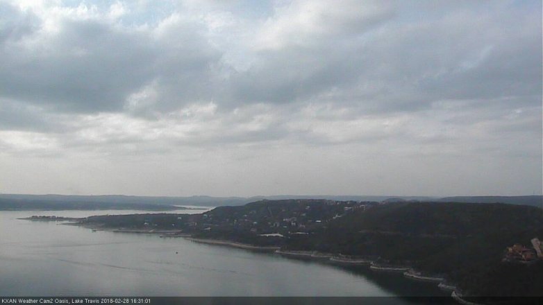 Lake Travis webcam, February 28, 2018 4:00 PM CT