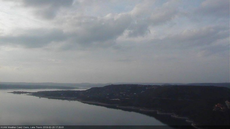 Lake Travis webcam, February 28, 2018 4:45 PM CT