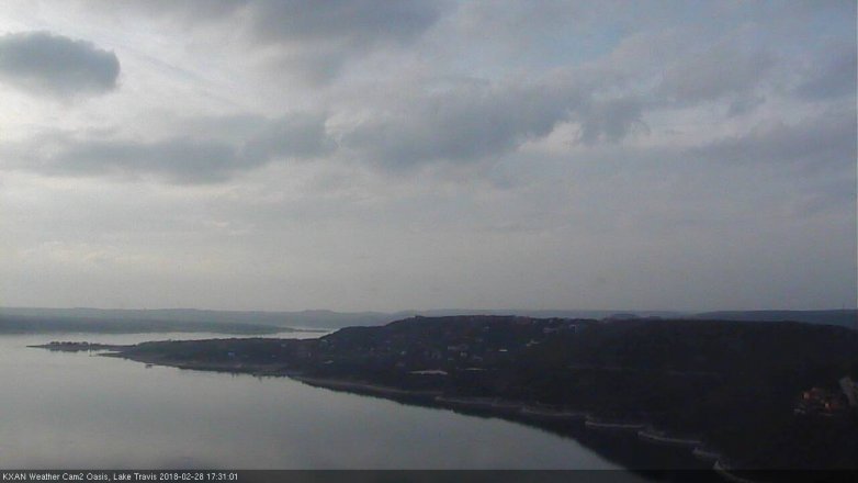 Lake Travis webcam, February 28, 2018 5:00 PM CT