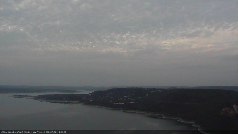 Lake Travis webcam, February 28, 2018 5:10 PM CT