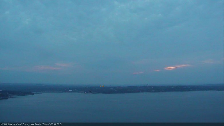 Lake Travis webcam, February 28, 2018 5:40 PM CT