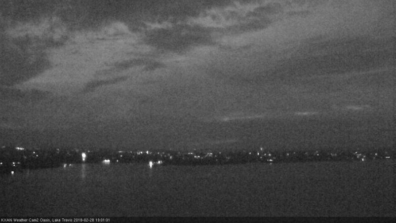 Lake Travis webcam, February 28, 2018 6:25 PM CT