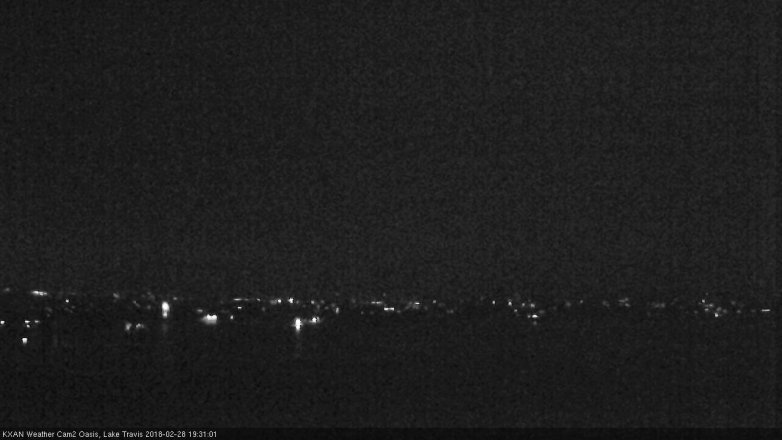 Lake Travis webcam, February 28, 2018 6:45 PM CT