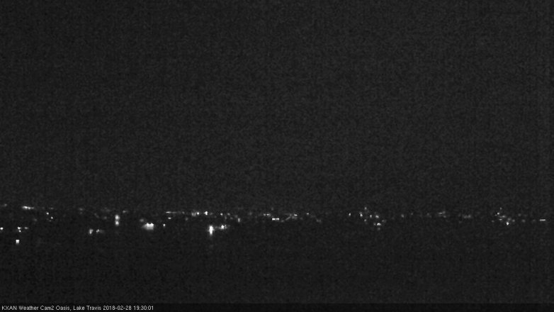 Lake Travis webcam, February 28, 2018 7:00 PM CT