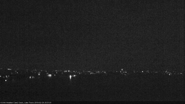 Lake Travis webcam, February 28, 2018 7:35 PM CT