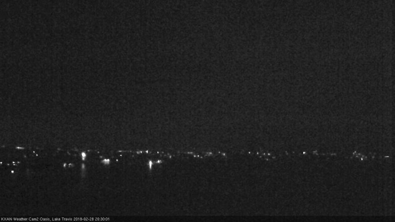 Lake Travis webcam, February 28, 2018 7:45 PM CT