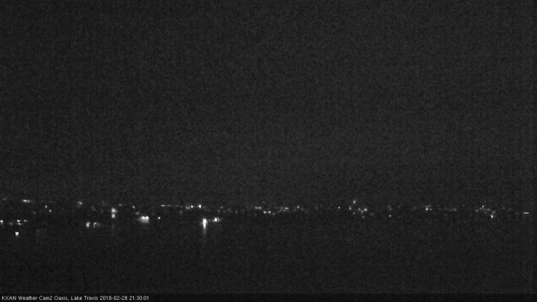 Lake Travis webcam, February 28, 2018 8:40 PM CT