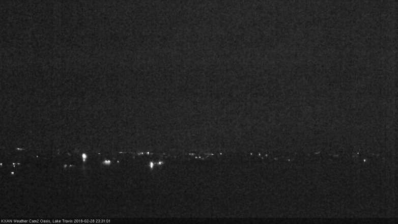 Lake Travis webcam, February 28, 2018 10:45 PM CT