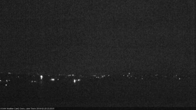 Lake Travis webcam, February 28, 2018 11:00 PM CT