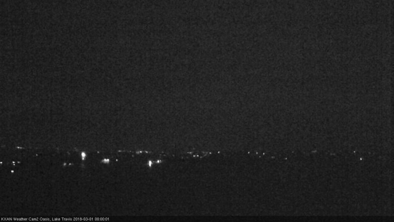 Lake Travis webcam, February 28, 2018 11:05 PM CT