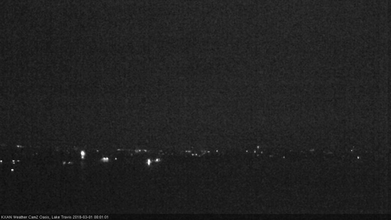 Lake Travis webcam, February 28, 2018 11:15 PM CT