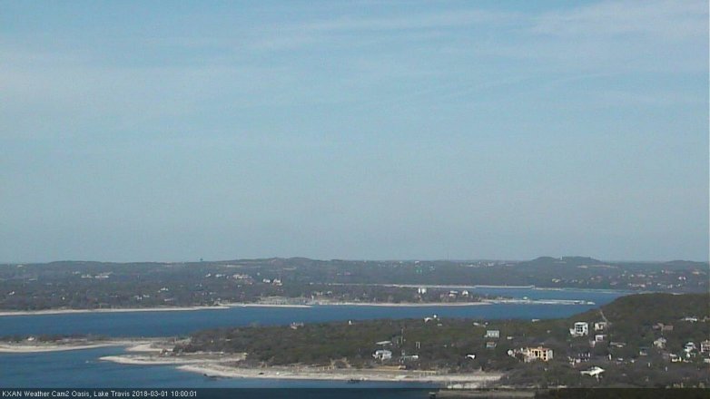 Lake Travis webcam, March 1, 2018 9:20 AM CT