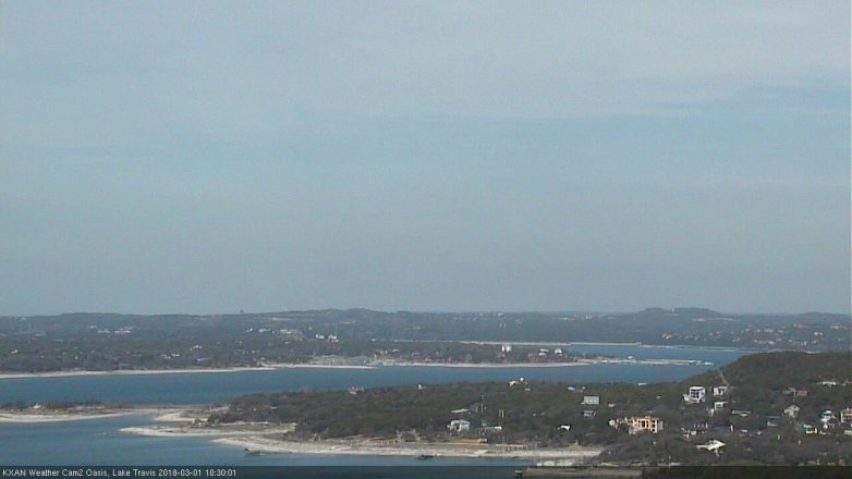 Lake Travis webcam, March 1, 2018 9:35 AM CT